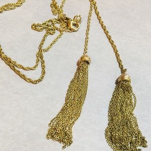 Banana Republic Gold Tassel Necklace